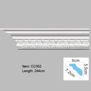 Qalabaynta Cornice cusub ee Polyurethane